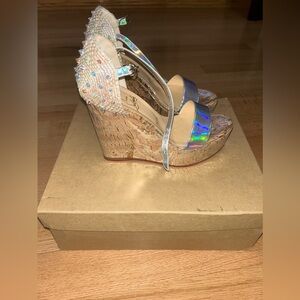 Christian louboutin wedges size 39